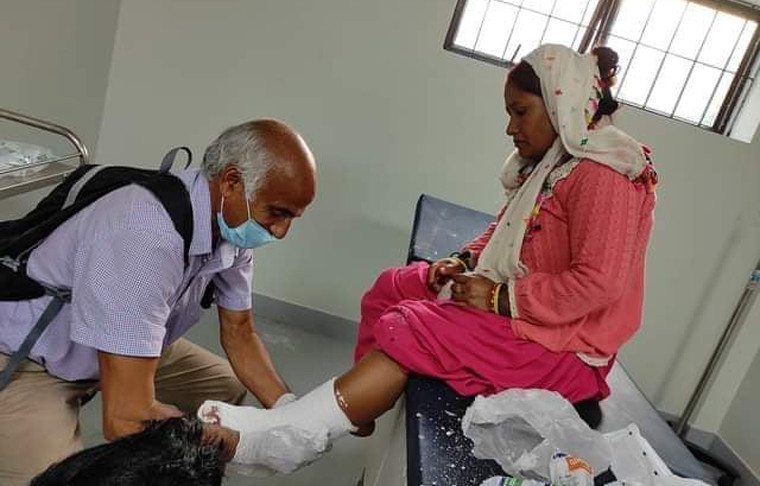 Govinda KC treats patients in remote Nepal