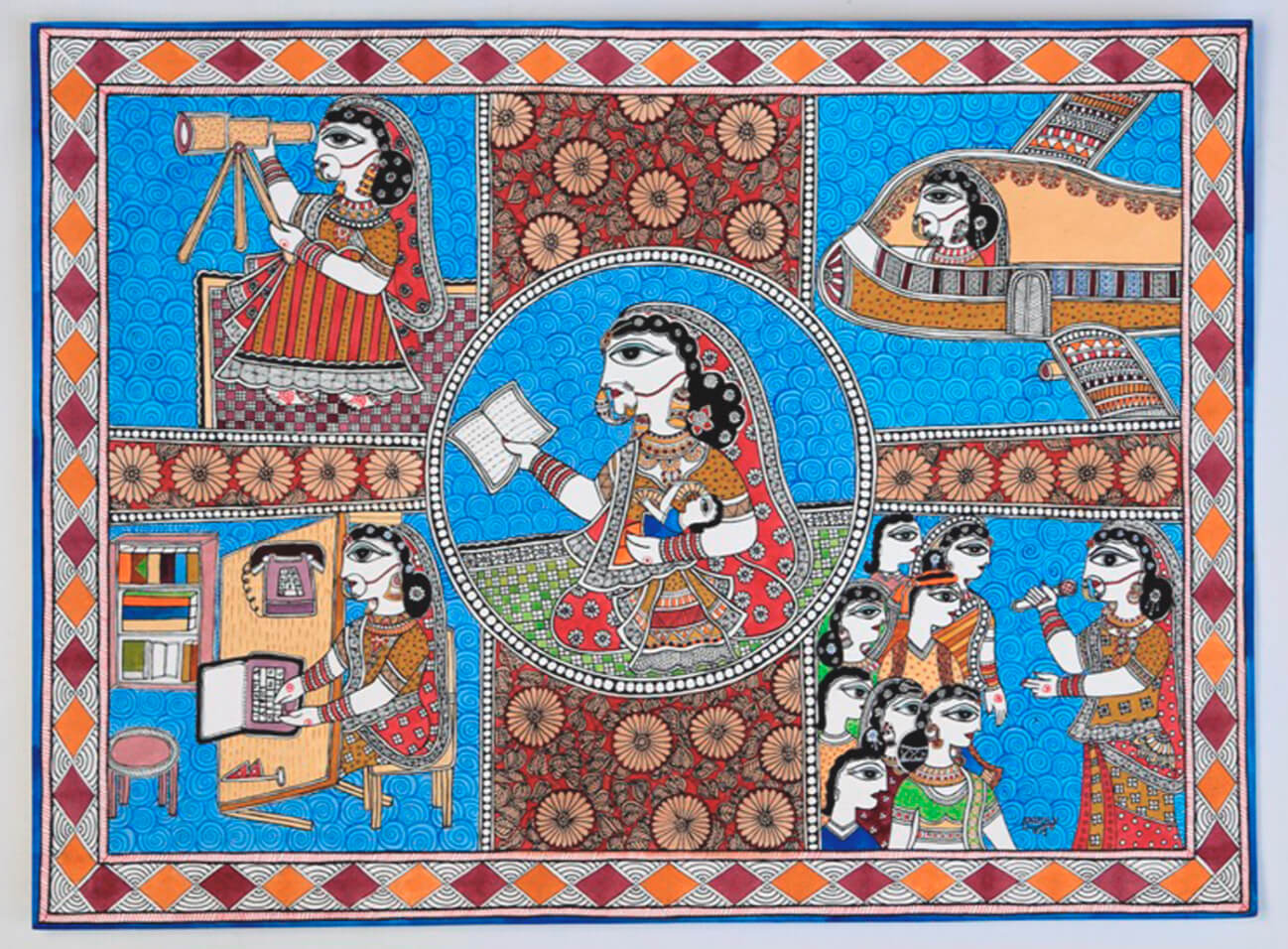 Modern Mithila art that bares injustice