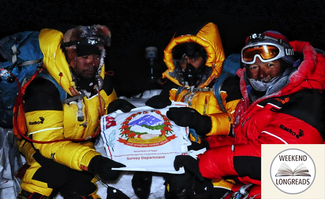 Measuring Mt Everest: because it is there