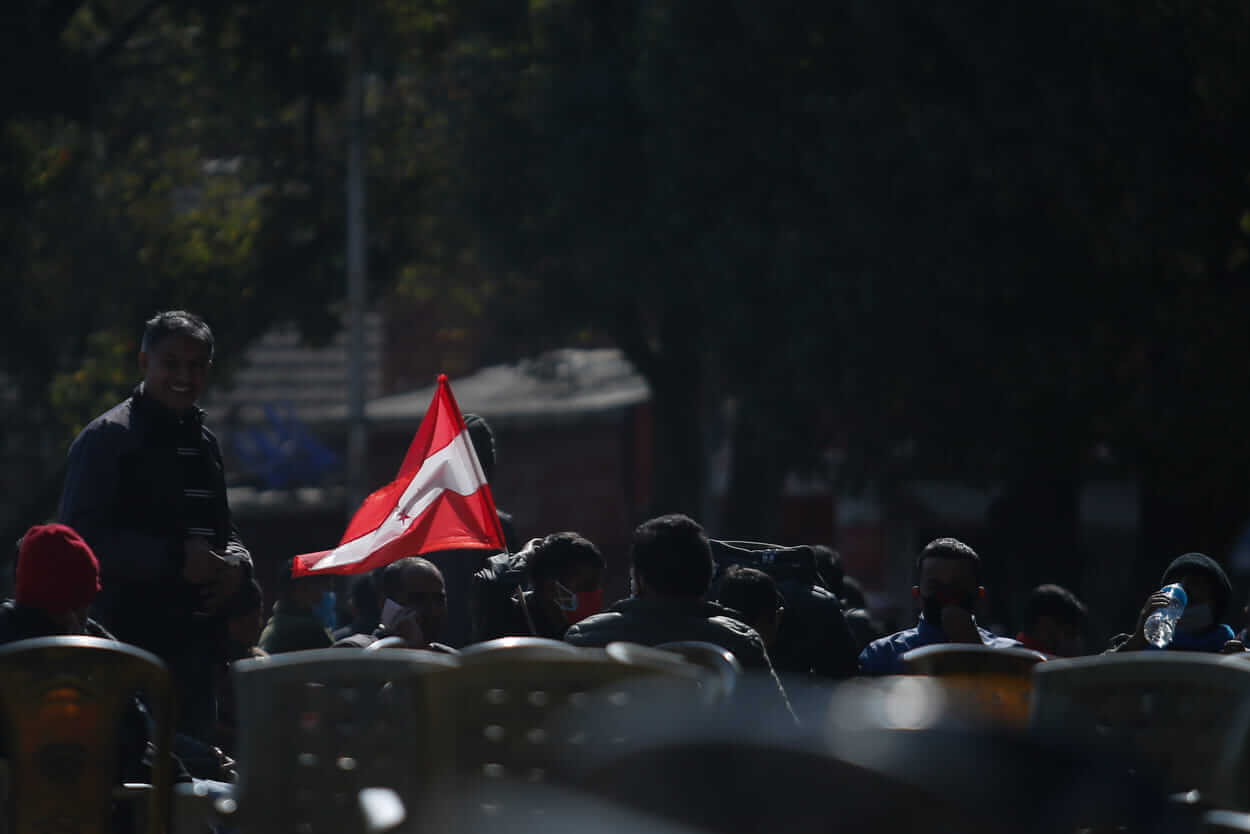 Nepali Congress takes to the streets