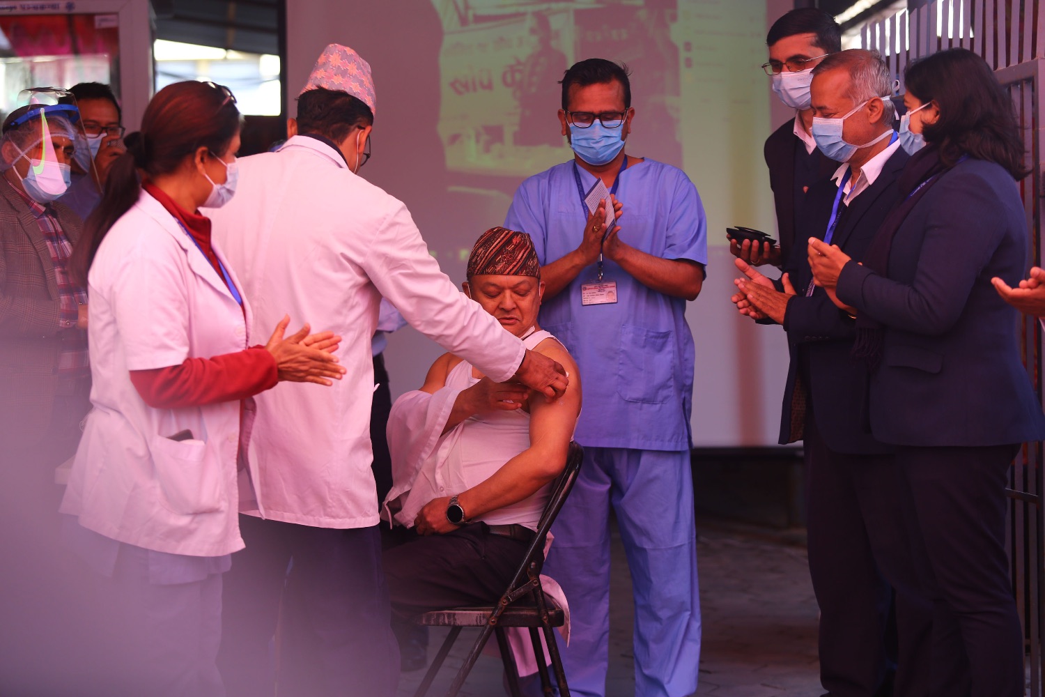 Nepal begins Covid-19 vaccination drive