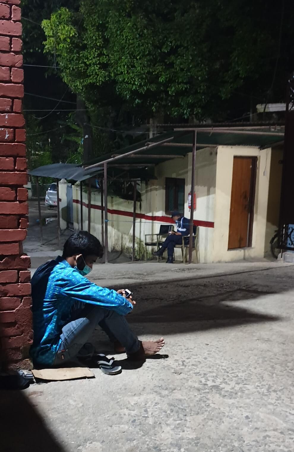 Nepalis queueing up all night for proof of jab