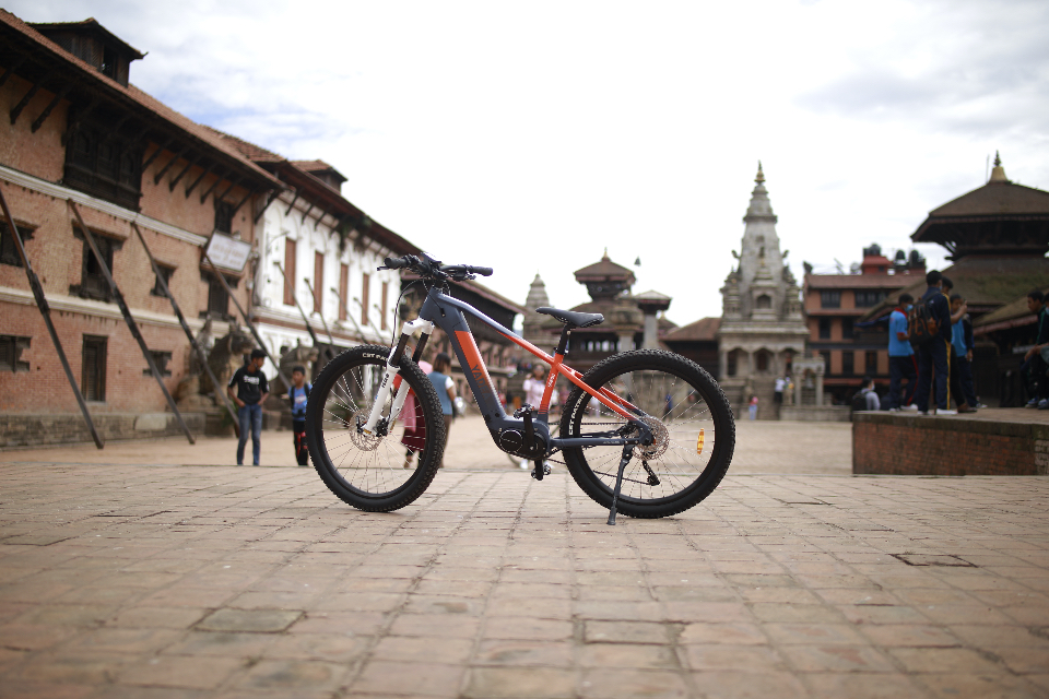 Electric bicycles in Nepal terrain