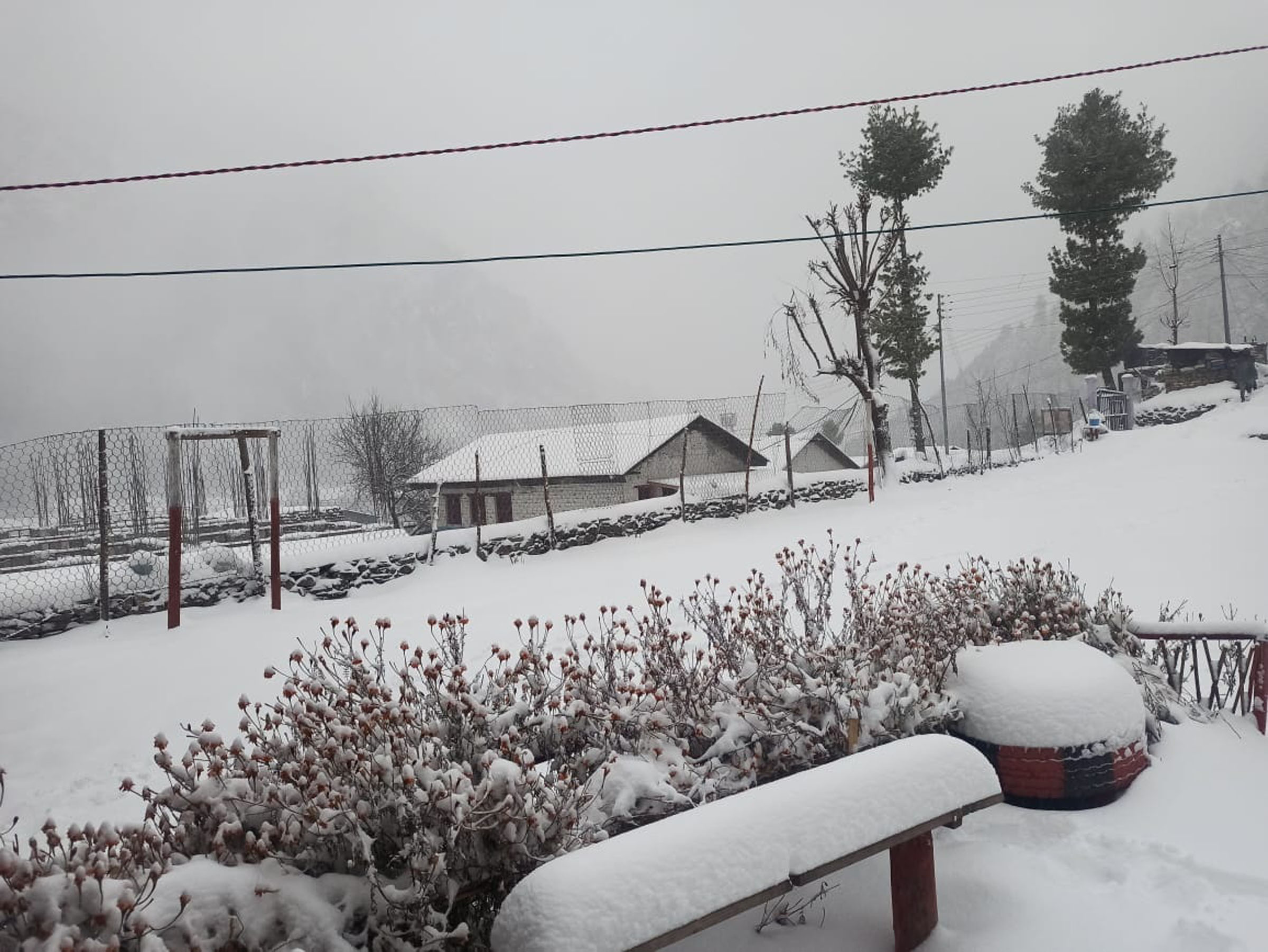 Nepal lashed by winter rain and snow