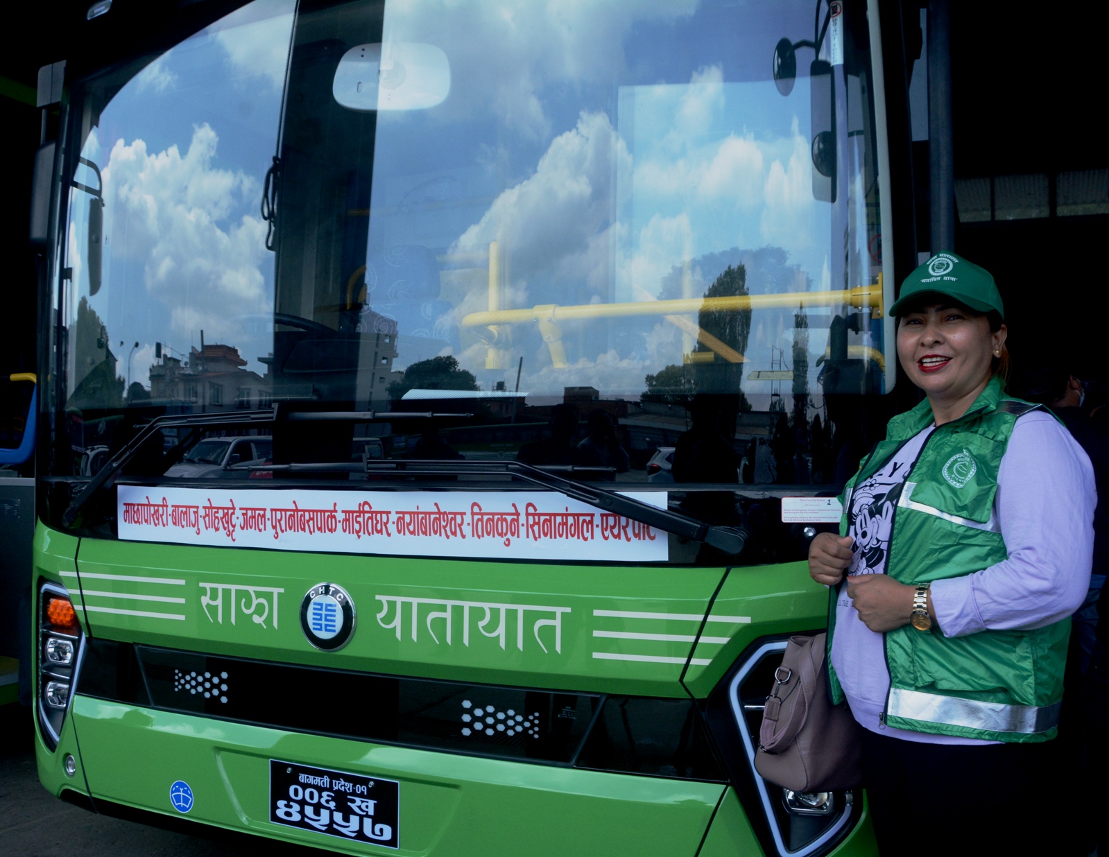 Sajha starts e-bus service in Kathmandu