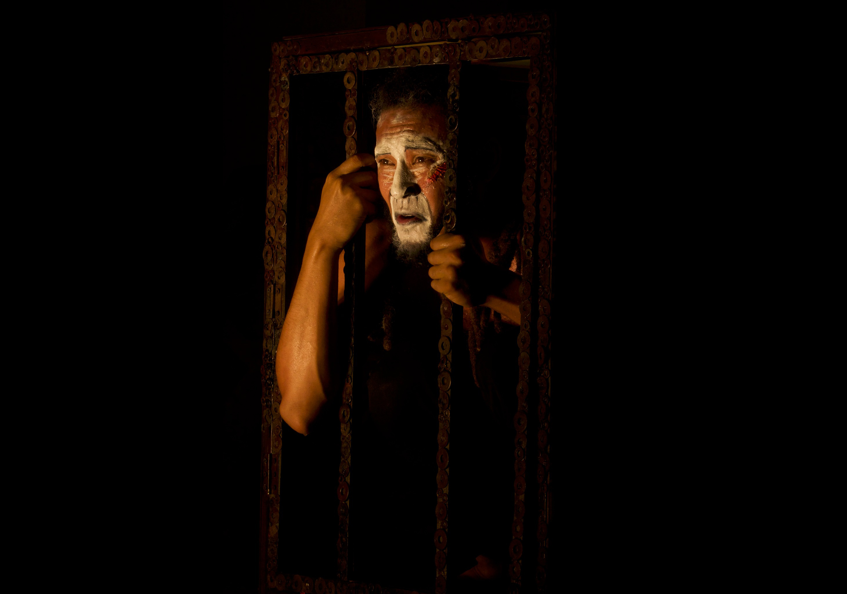 The planet of the apes on Kathmandu stage