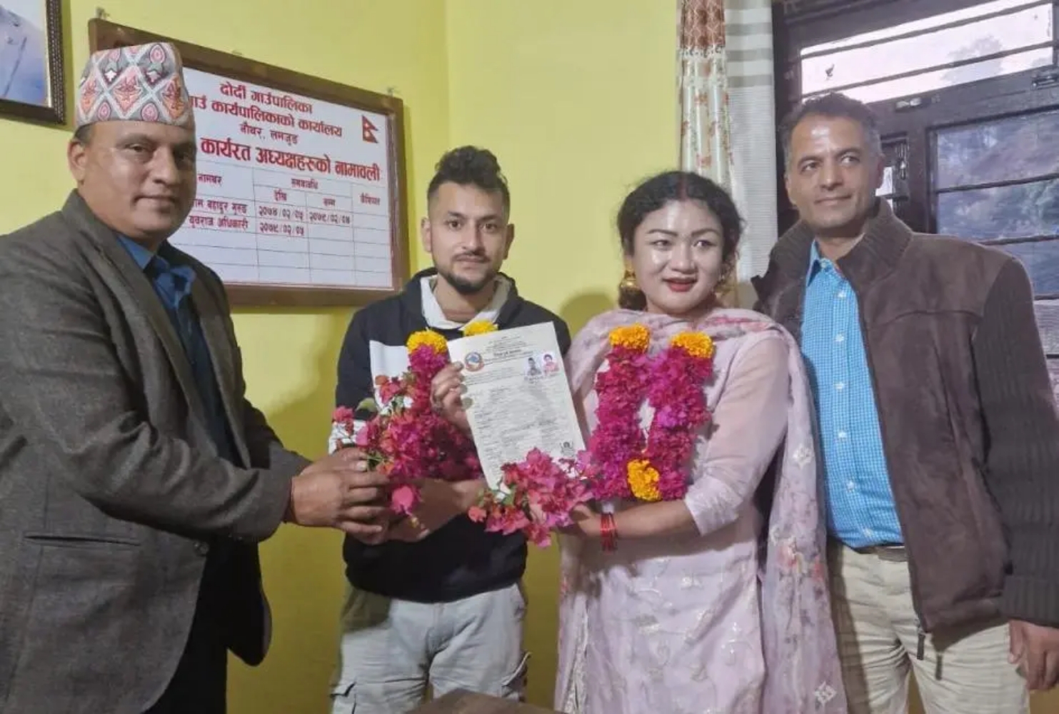 Nepal municipality registers same-sex marriage