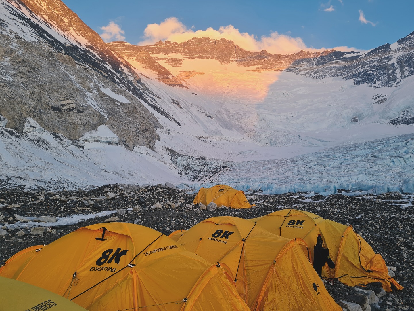 Peak season in the Nepal Himalaya