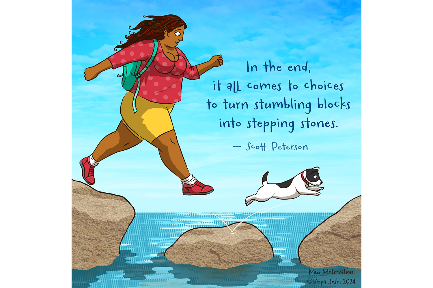 Turn stumbling blocks into stepping stones