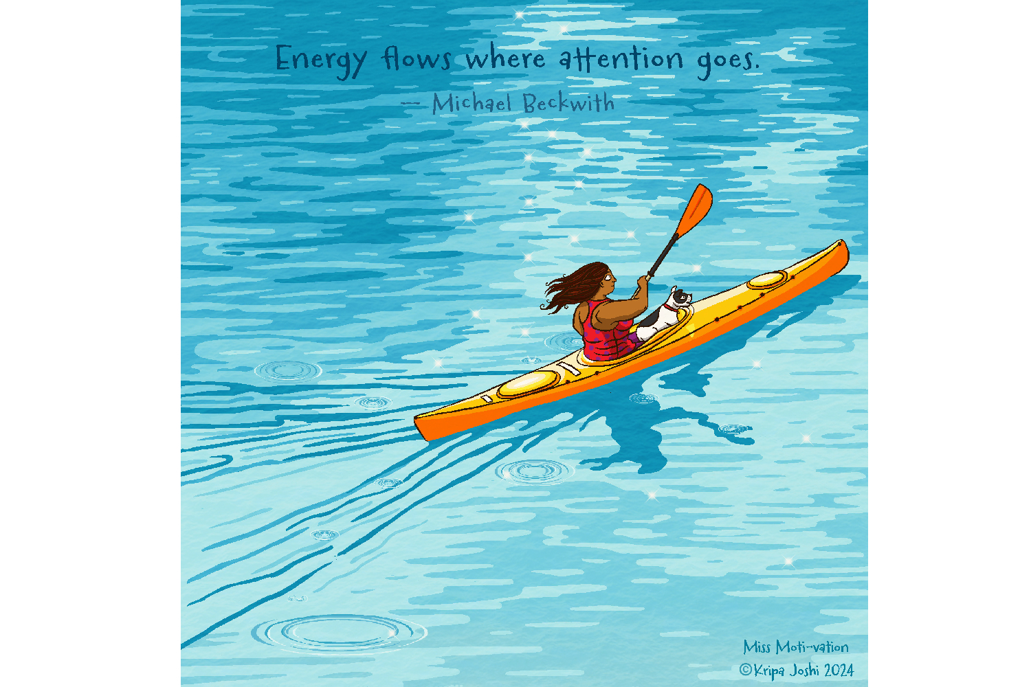 Energy flows where attention goes