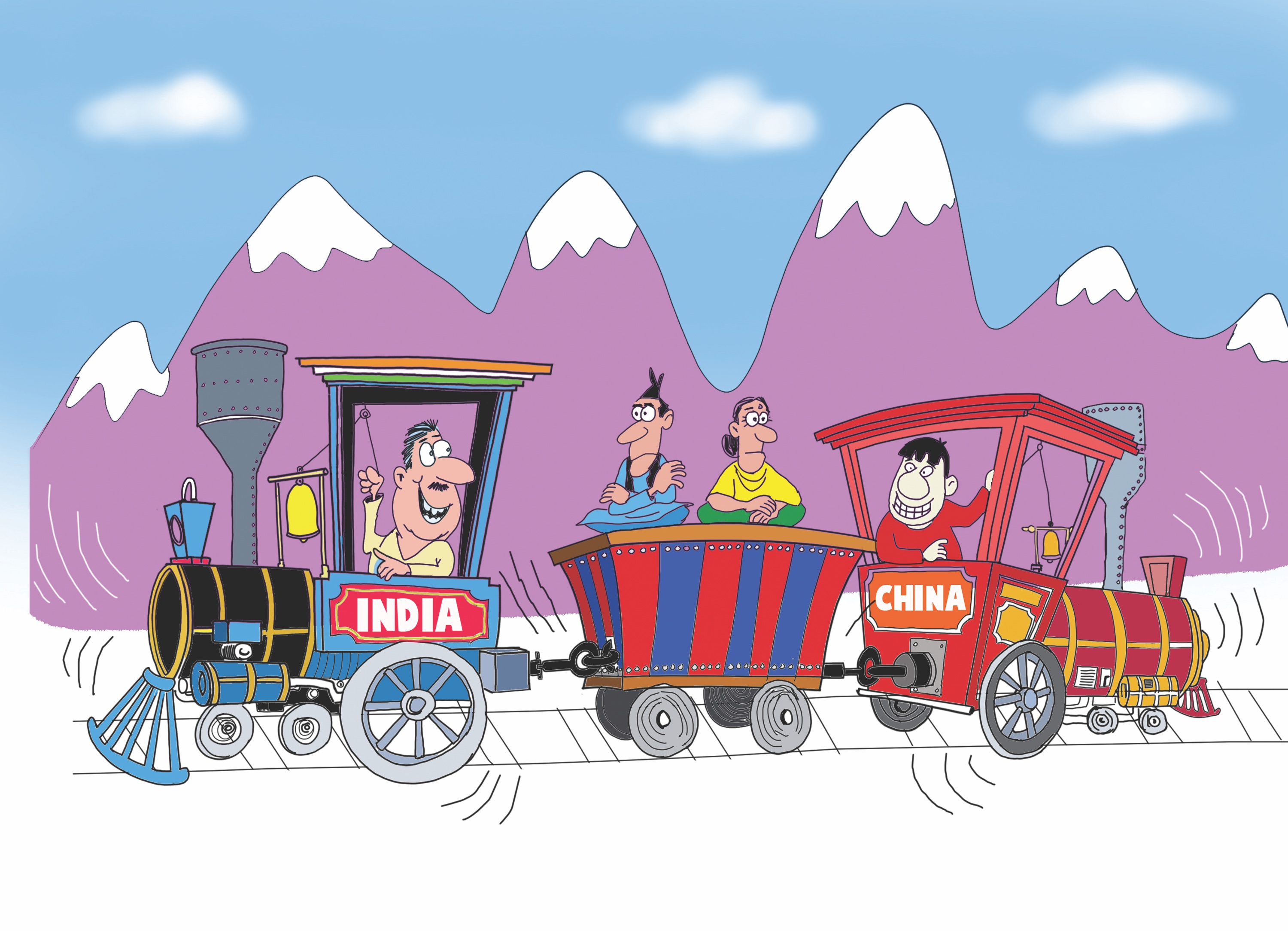 India-China rail race