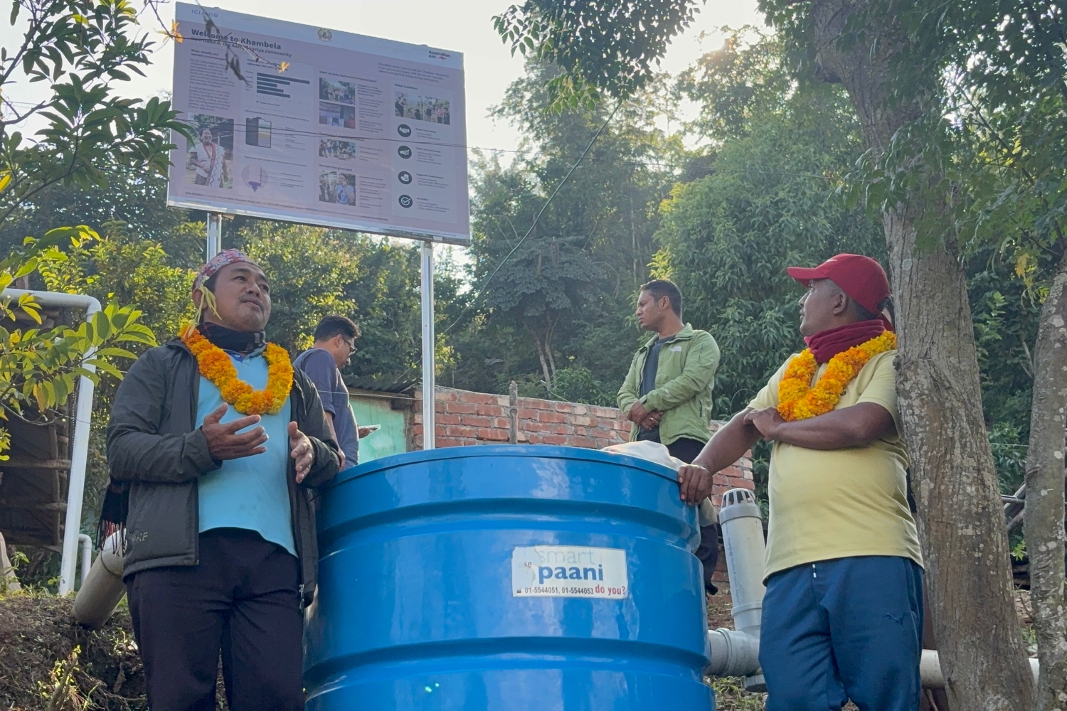 Storing rain inside mountains