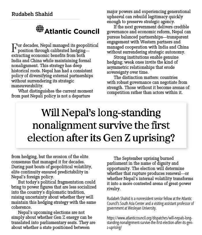 international coverage of Nepal elections