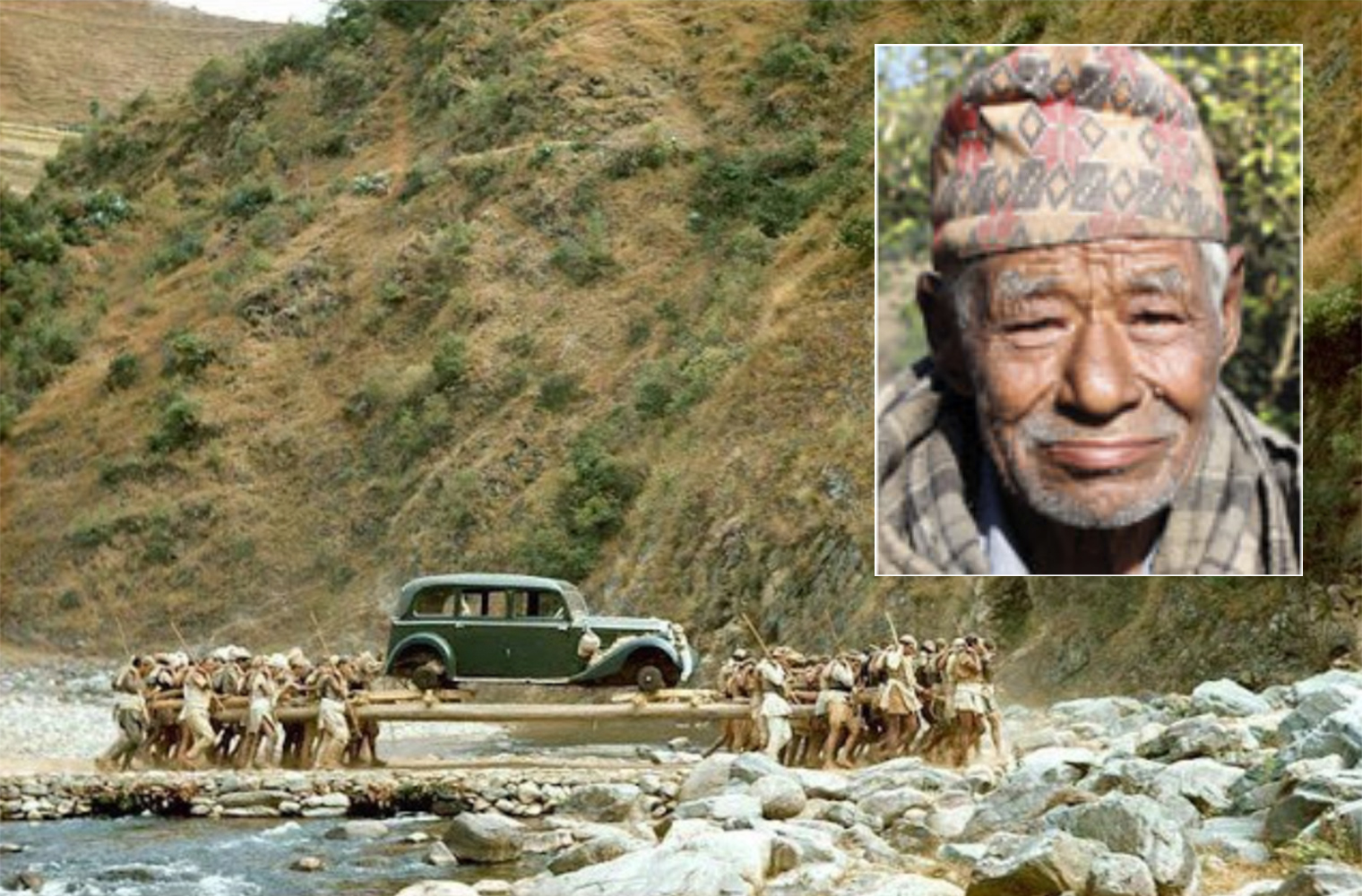Hira Bahadur Ghalan was the last living porter who carried the first cars for rulers in Kathmandu.