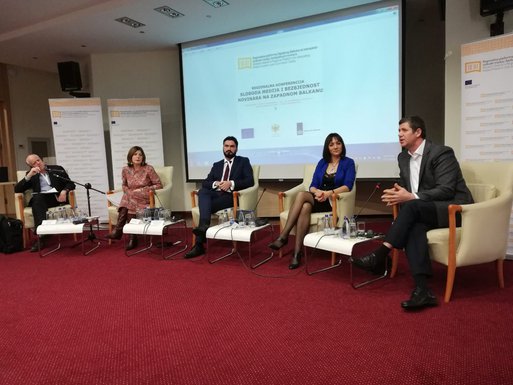 Sloboda medija i bezbjednost novinara na Zapadnom Balkanu, konferencija