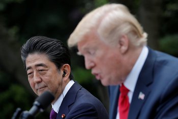 Šinzo Abe, Donald Tramp