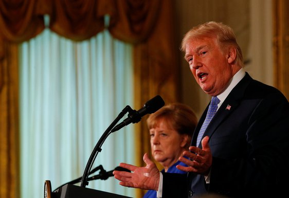 Angela Merkel, Donald Tramp