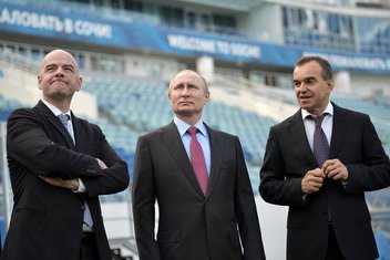 Đani Infantino, Vladimir Putin, Veniamin Kondratjev