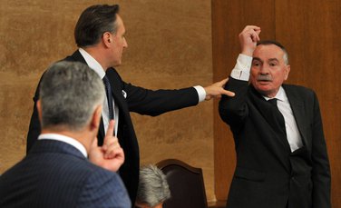 Skupština, incident, Milo Đukanović, Ranko Krivokapić, Branko Radulović