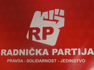Radnička partija, Janko Vučinić, Logo partije