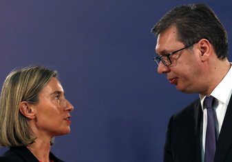 Federika Mogerini, Aleksandar Vučić