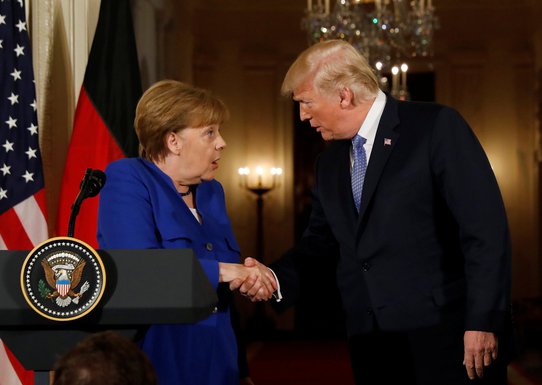 Angela Merkel, Donald Tramp
