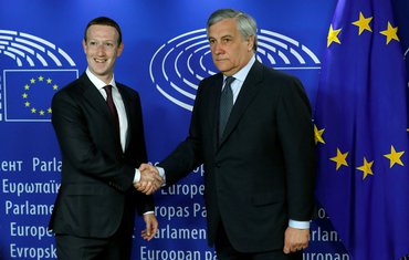 Mark Zakerberg, Antonio Tajani