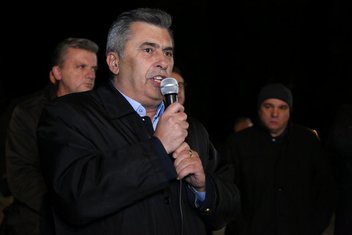 Milutin Đukanović DF, protest