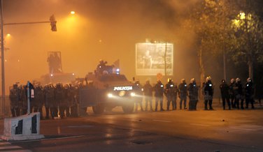 Policija, protest DF