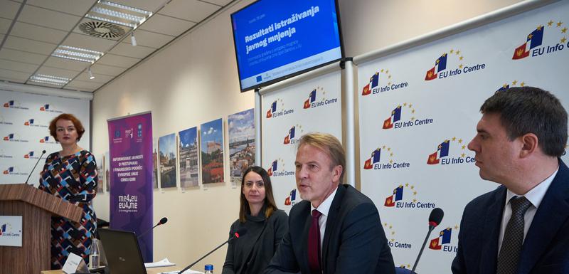 Komar, Orav i Drljević na predstavljanju rezultata istraživanja