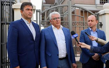Lideri DF Nebojša Medojević, Andrija Mandić i Milan Knežević