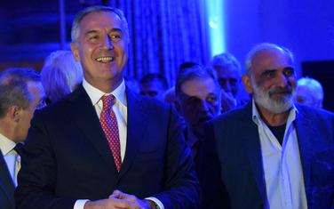 Milo Đukanović i Veselin Barović na večerašnjoj svečanosti u hotelu "Hilton"