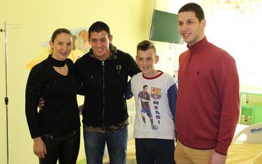 Milena Raičević, Srđan Mrvaljević i Nikola Ivanović u posjeti Dječjoj bolnici