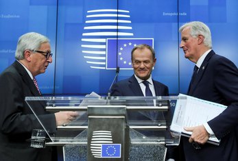 Žan Klod Junker, Donald Tusk, Mišel Barnije