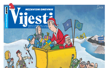 Naslovna strana "Vijesti" za 31. decembar, prvi i drugi januar