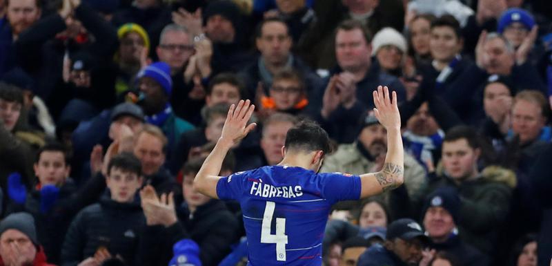 Sesk Fabregas pozdravlja navijače Čelsija