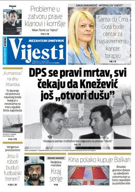 Naslovna strana "Vijesti" za 6. i 7. januar