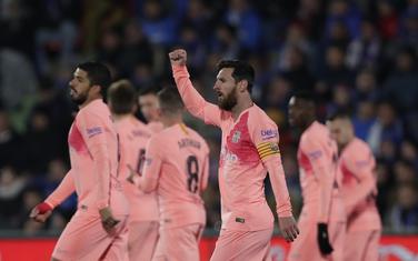 Leo Mesi slavi gol protiv Hetafea