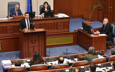 Zaev u parlamentu