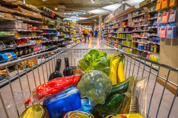 potrošačka korpa, supermarket, kupovina