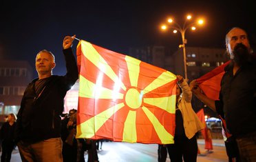 Makedonija, pristalice bojkota referenduma