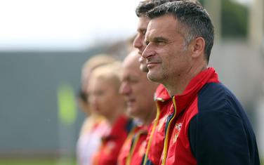 Mirko Marić i stručni štab ženske fudbalske reprezentacije Crne Gore