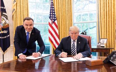 Poljski predsjednik Andžej Duda sa Trampom u Bijeloj kući u septembru 2018