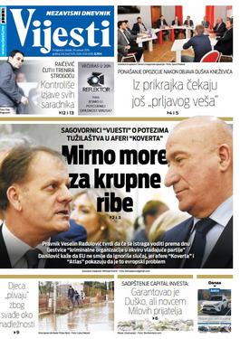 Naslovna strana Vijesti za 29. januar