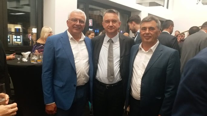 Andrija Mandić, Darko Mladić, Milutin Đukanović