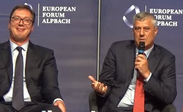 Aleksandar Vučić, Hašim Tači