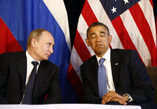 Vladimir Putin, Barak Obama