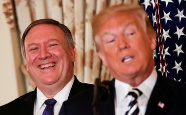 Majk Pompeo, Donald Tramp