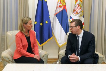 Federika Mogerini, Aleksandar Vučić