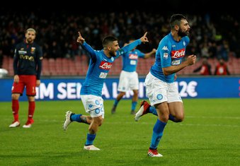 Lorenco Insinje Raul Albiol Napoli